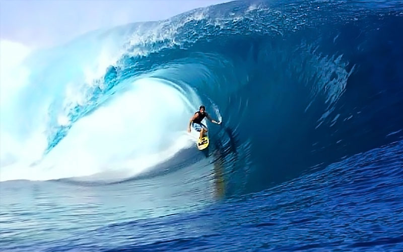 The Teahupoo surf spot